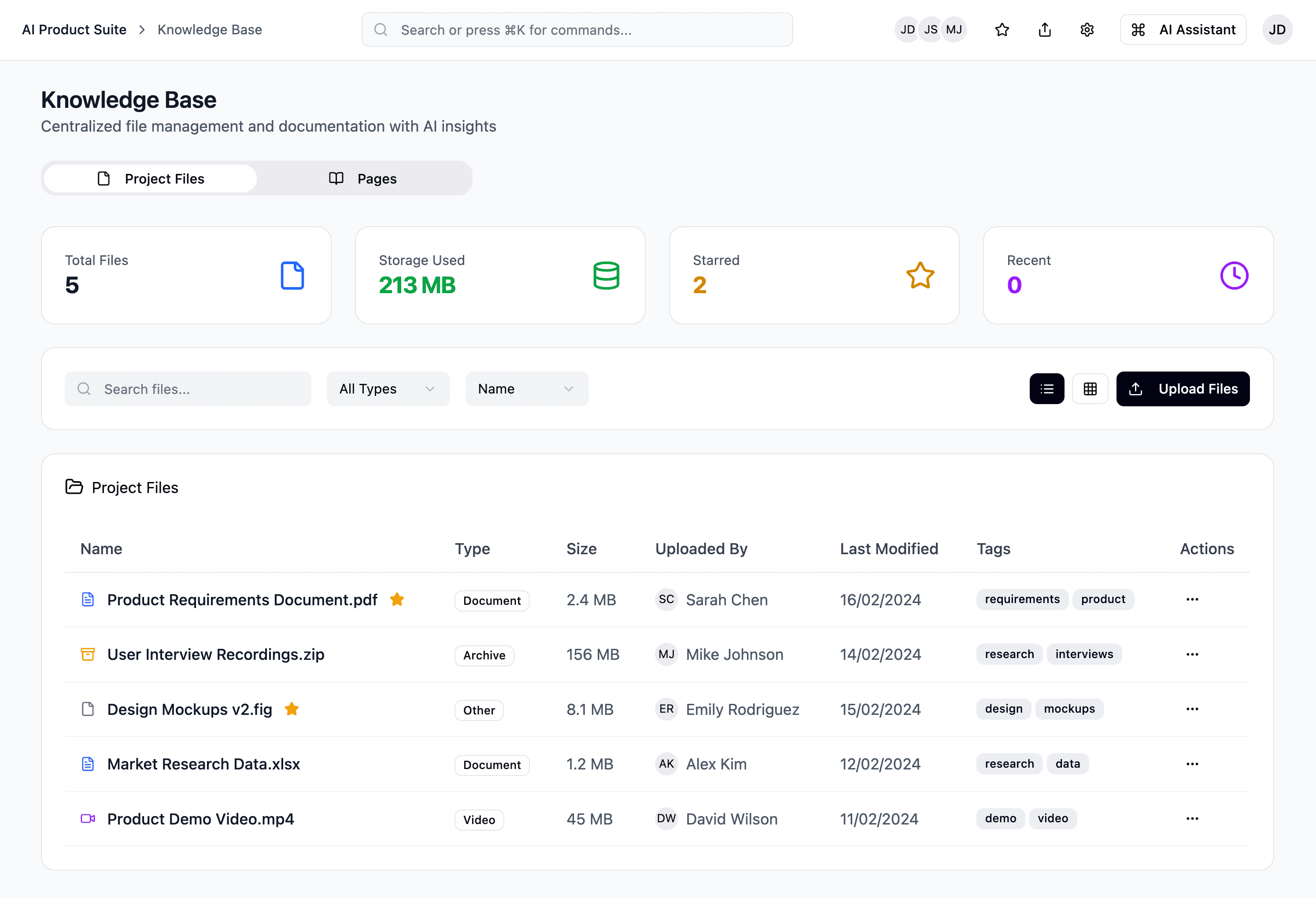 app screen